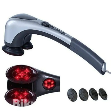 Double head heating massager